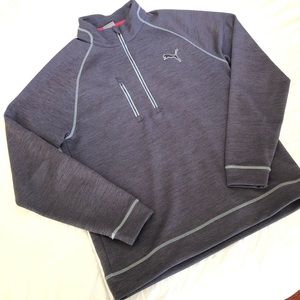 Puma Mock Collar Zip Golf Sweater